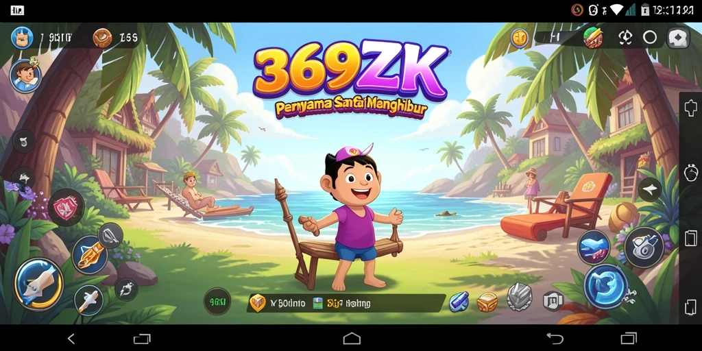 Screenshot gameplay <strong>369ZK</strong> menunjukkan level yang berwarna-warni dan penuh keseruan.