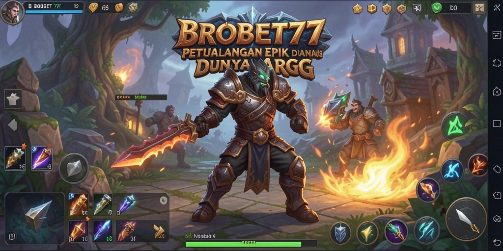 Tampilan aksi seru dalam dunia ARPG BROBET77.