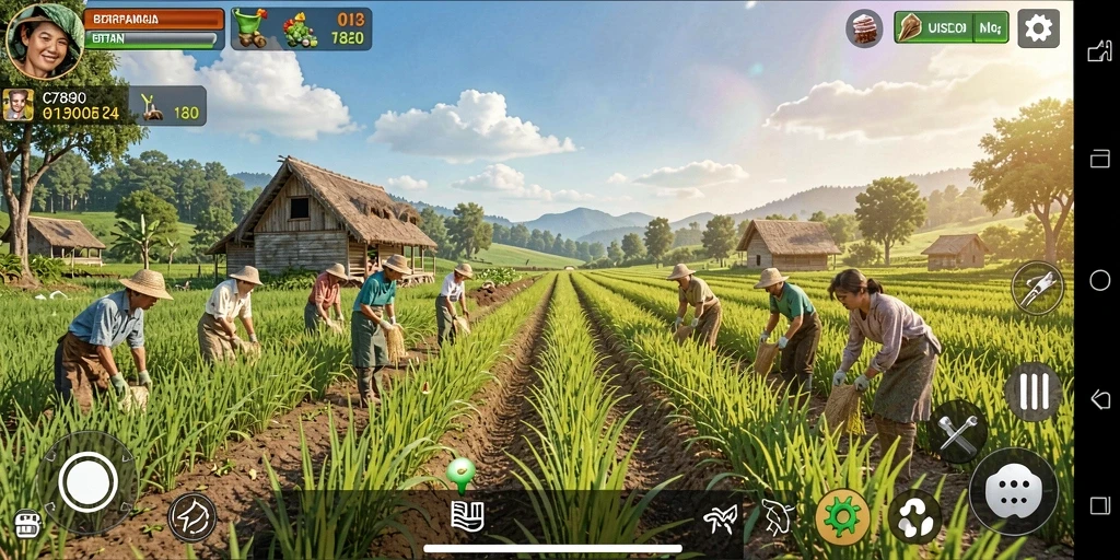 Tampilan gameplay C7890 yang penuh warna dan interaktif.