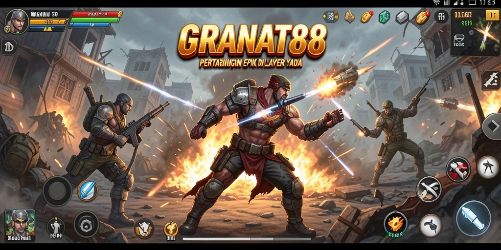 Tampilan gameplay Fighting yang penuh aksi dan mendebarkan.