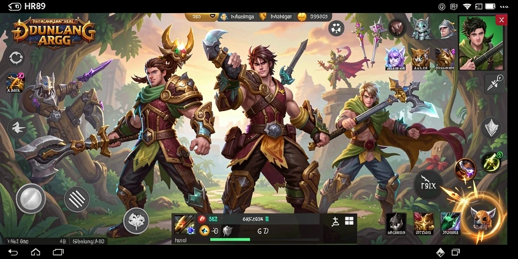 Tampilan gameplay seru dan dinamis di HR89.