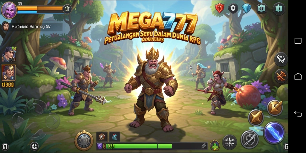 Tampilan gameplay RPG yang mendebarkan di MEGA777.