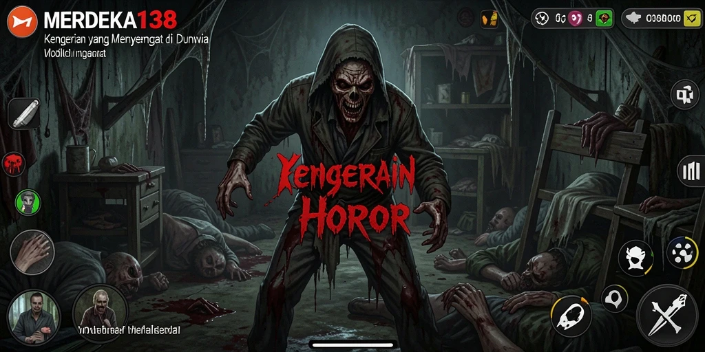 Tangkapan layar gameplay <strong>MERDEKA138</strong> yang menunjukkan momen mencekam penuh ketegangan.