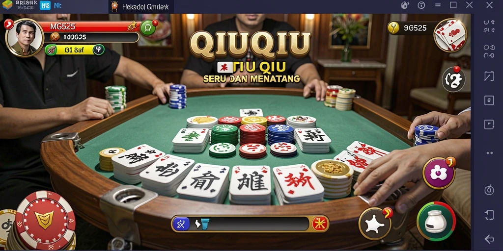 Tampilan gameplay QiuQiu yang menarik dan seru.