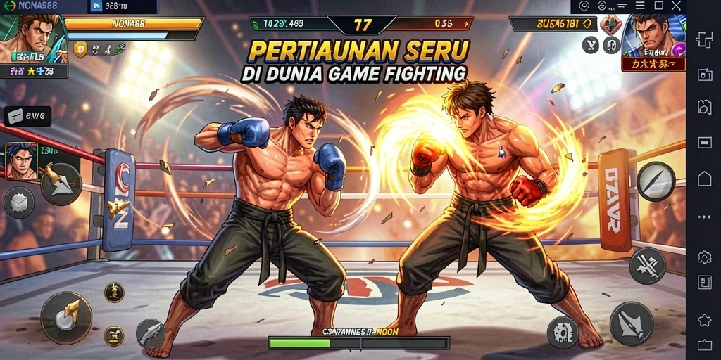 Tampilan gameplay NONA88 yang penuh aksi dan seru.