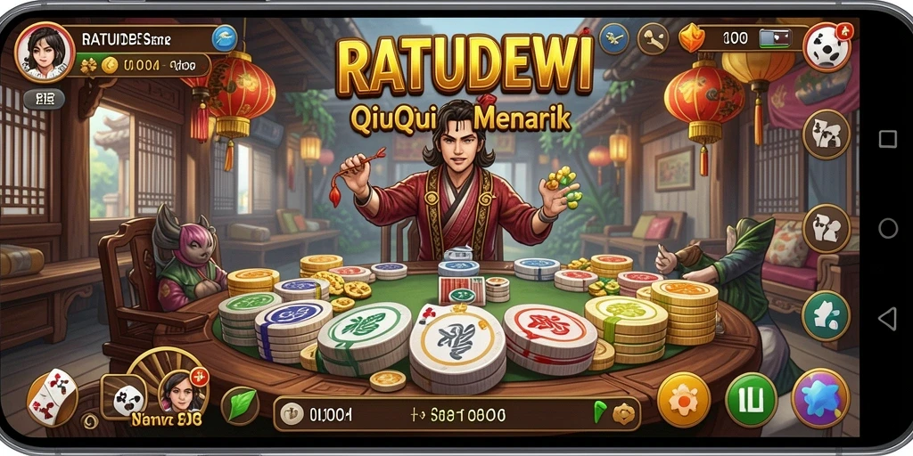 Screenshot gameplay QiuQiu di RATUDEWI yang menarik dan kompetitif.