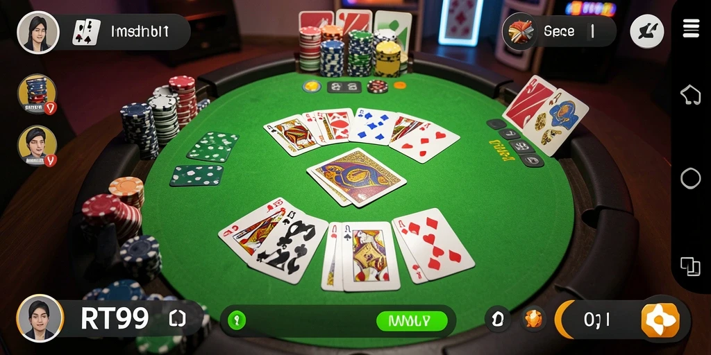 Tampilan menarik dan gameplay seru dari RT99 saat bermain Gaple.