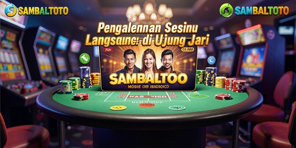 Tampilan gameplay menawan di aplikasi SAMBALTOTO Live Casino.