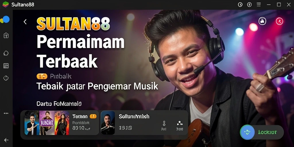 Screenshot utama SULTAN88 menampilkan gameplay musik yang interaktif dan menarik.