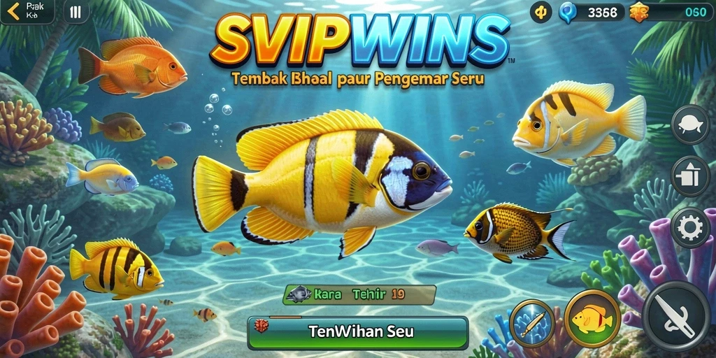 Gameplay seru saat menembak ikan di SVIPWINS.