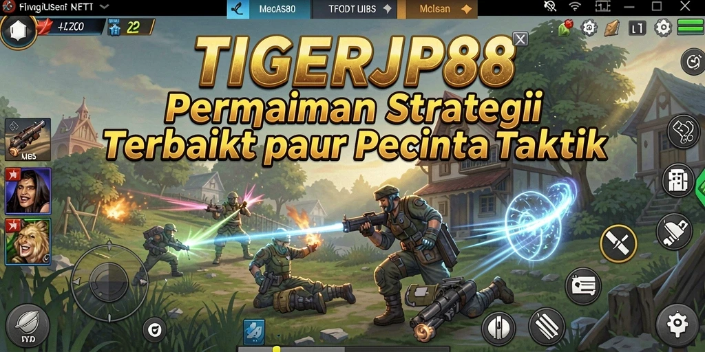 Screenshot gameplay TIGERJP88 menampilkan aksi pertempuran yang mendebarkan.