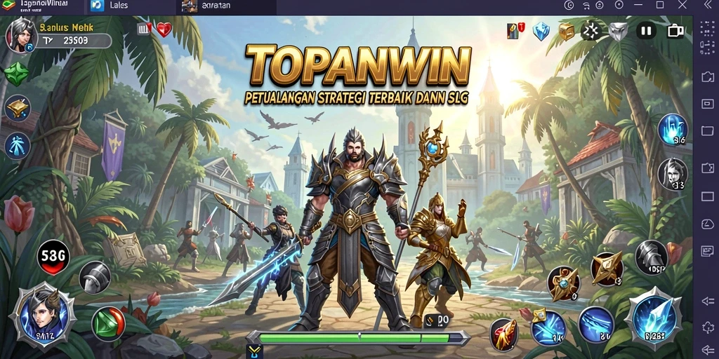 Tangkapan layar gameplay <strong>TOPANWIN</strong> yang menunjukkan pertarungan strategis dan dinamis.