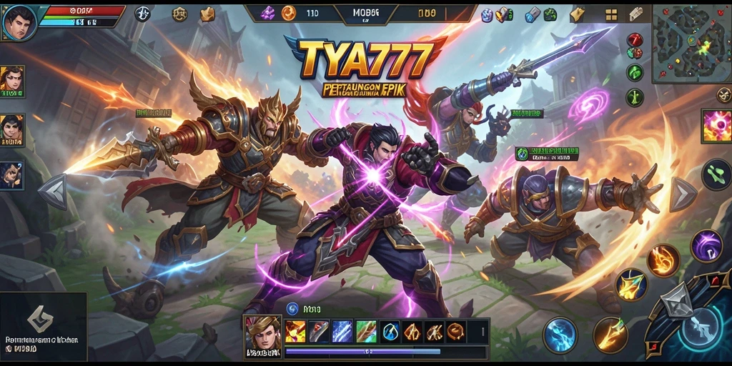Gameplay seru TYA777 dalam pertarungan MOBA yang mendebarkan.